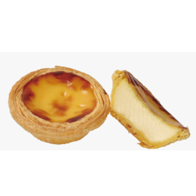 Fully cooked Portuguese tart